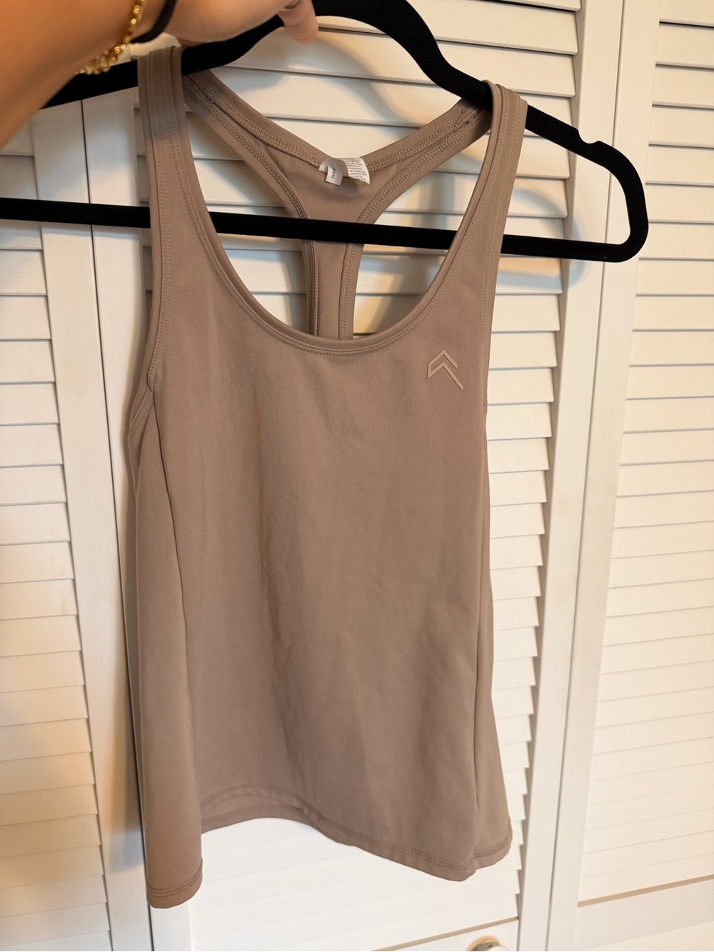 Oner Active Taupe Racerback Workout Tank Top Size Medium